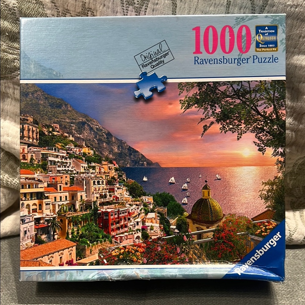 Ravensburger 🔴3/$25! 🔴 Positano Italy 1000 Piece adult jigsaw